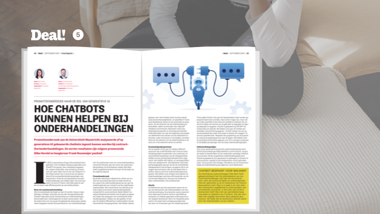 Hoe chatbots kunnen helpen bij onderhandelingen