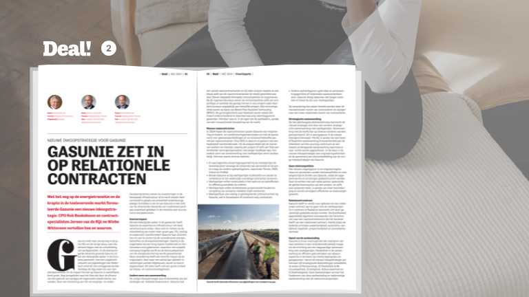 Gasunie zet in op relationele contracten