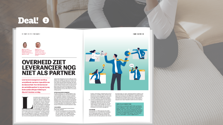 Overheid ziet leverancier nog niet als partner