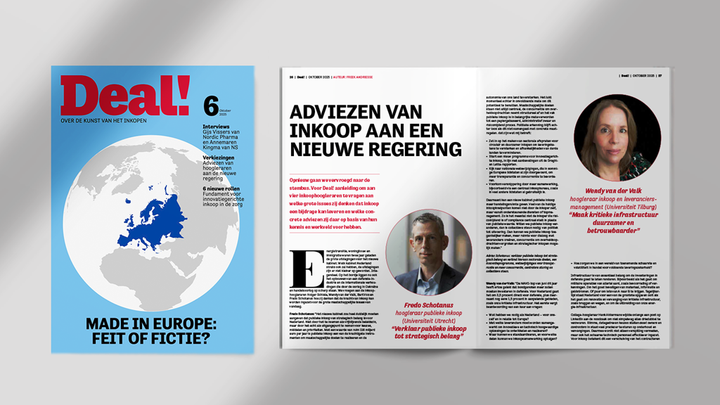 Adviezen van inkoop aan een nieuwe regering